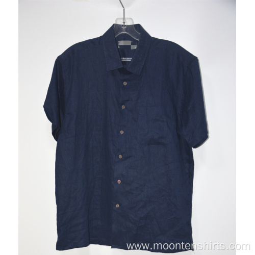 Short Sleeve Casual Linen Shirt